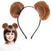 OATIPHO Bear Ear Perfect for Washing Your and and Cute for Adults and Brown Headband, Fluffy, Face, Makeup, Cosplay, Parties, Costumes, Kids,