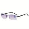 8Pcs Frameless Cut Edge Fashionable Looking Presbyopia Glasses Anti Blue Light Reading Glasses Portable And Lightweight