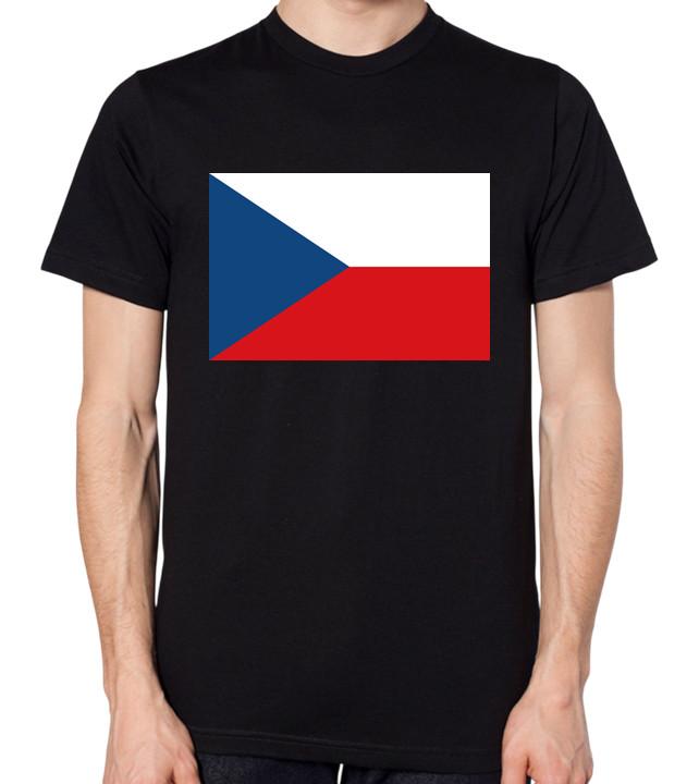 Czech Republic Flag T-Shirt Men Ladies Unisex Top S