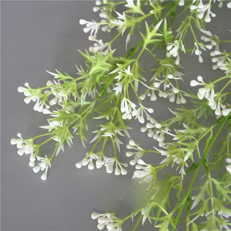 Plant Wall Decor With Faux Snow Fruit Vine For Office Indoor Interior Design