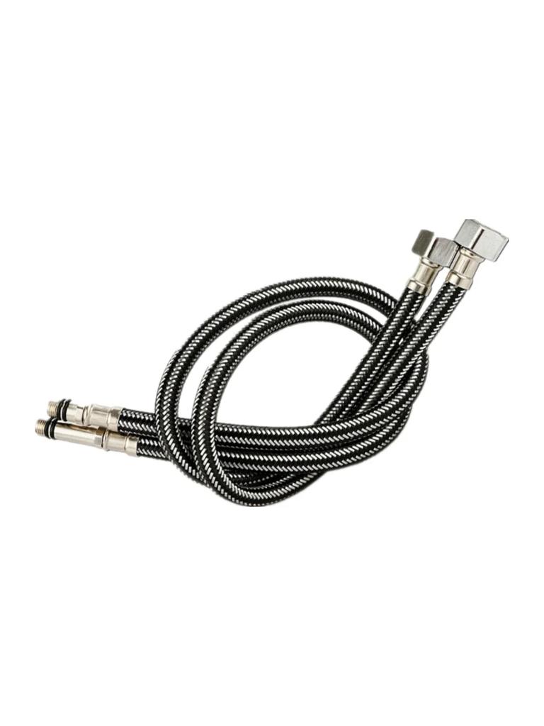 G1/2'' Edelstahl Nylon Geflochtener Schlauch Rohr Schlauch Silikon Sanitär Thermobeständig Wasserhahn Waschbecken Armatur Spüle Küche Badezimmer