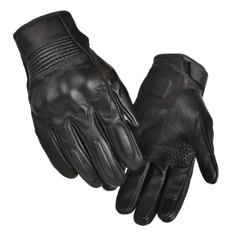Locomotive gloves men's outdoor sports touch screen non-slip protective sheepskin wear-resistant racing motorcycle gloves