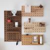 Wall Storage Hole Board Large Log Decoration Shelf Modern Living Room Storage Hole Board Creative Door Entrance Shelf Art Design