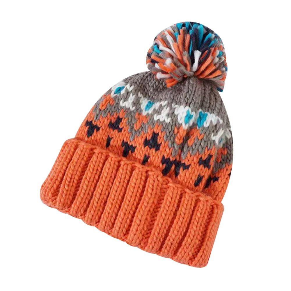 Thickened Winter Hat Warm Beanie Hats Fashion Pompoms Hat  Women