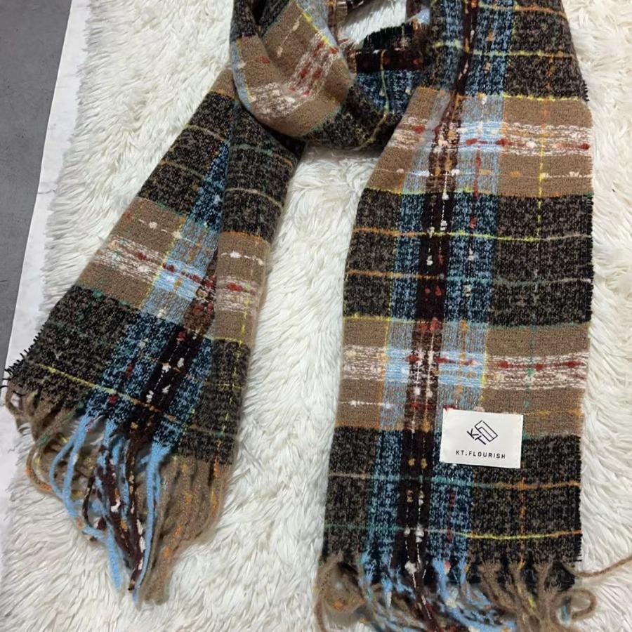 New Korean Version Woven Student Couple Warm Niche Atmosphere Versatile Autumn and Winter Scarf