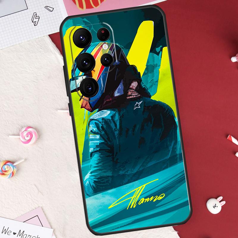 

Чехол F1 Racing Фернандо Алонсо для Samsung Galaxy S22 S23 Ultra S8 S9 S10 Plus Note 10 20 Ultra S21 FE S20 FE Чехол Galaxy Note 10