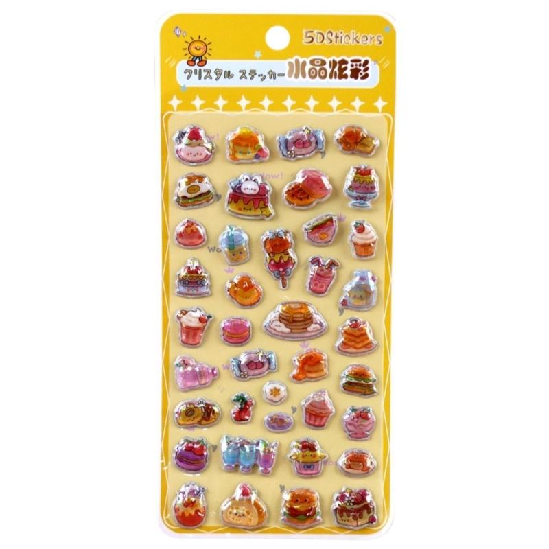 Cute Puffier Sticker for Kids, 3D Design Sticker for Boys Girls, Reusing Tiny Sticker for Phone Case Notebook Handcraft