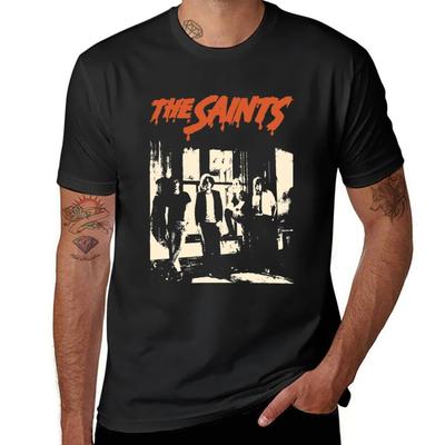 Tricou Punk Rock The Saints pentru băieți, cu imprimeu animalier, îmbrăcăminte estetică, cu uscare rapidă, alb pentru băieți, tricouri grafice pentru bărbați, hip hop