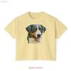 Appenzeller Sennenhund Womens Oversized Boxy T Shirt Vintage Washed Stretched Top For Everyday Wear Stylish Comfortable