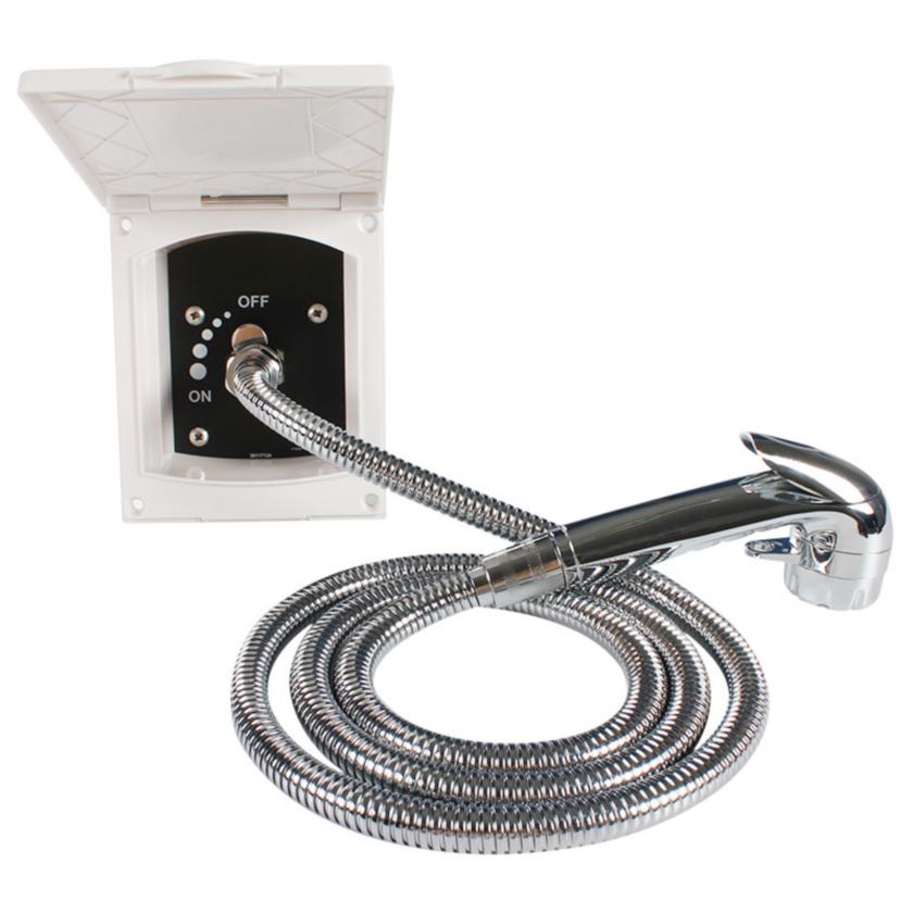 Practical RV Shower Box Kit 1Set Faucet Motorhome Accessories Caravan External Shower Box