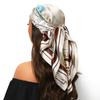 90*90cm Silk Scarf Scarftop Headwraps For Woman Fashion Four Seasons Hair Accessories Hijab Foulard Bandana Femme Headscarf