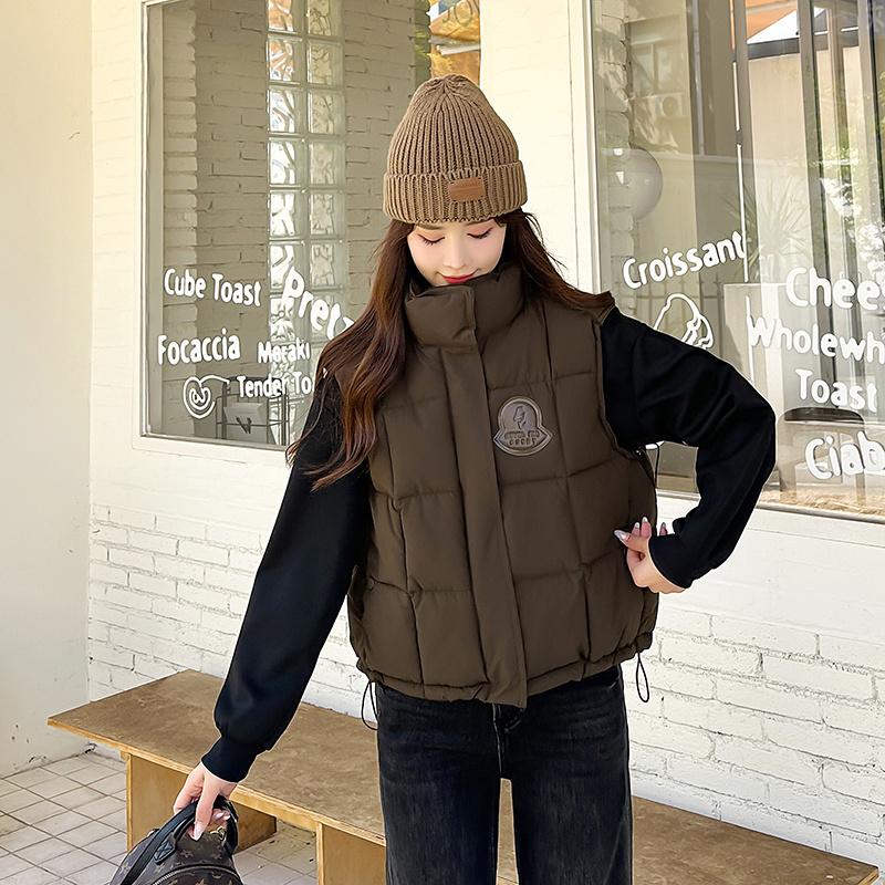 Женская осенне-зимняя однотонная утолщенная верхняя одежда с хлопковой подкладкой — фото 12