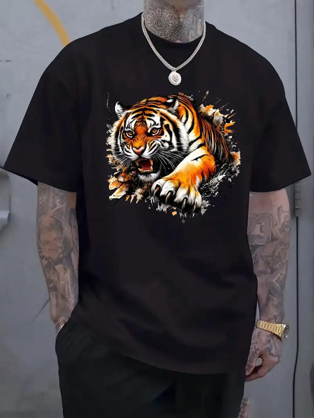

Casual Tiger Print T-shirt - Regular Fit XL
