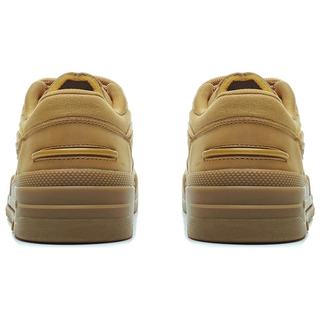 New LiNing 001 BTC Prm Slip Resistant Low Top Skateboard Shoes Men's Yellow Brown AGCT219-4