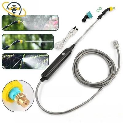 1 Takım Elektrikli Sulama Püskürtücü Uzatılabilir Kolu Paslanmaz Çelik USB Şarj Edilebilir El Püskürtücü Değnek Bahçe için