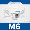 M4-M24 304 Stainless Steel Large Ear Ram's Horn Disc Butterfly Nut
