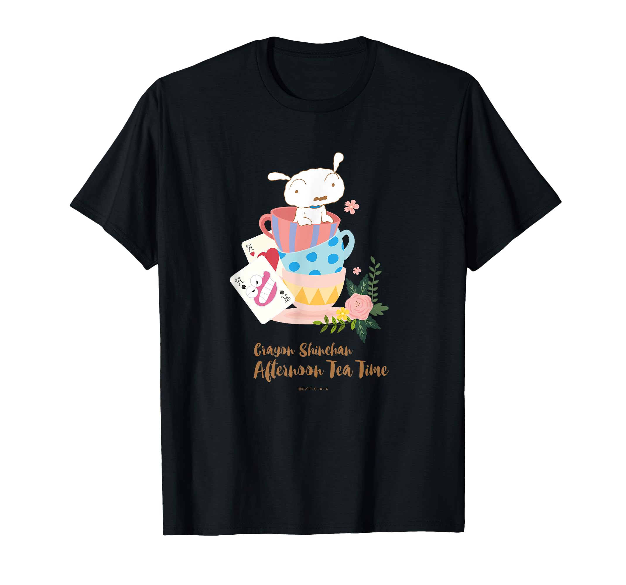 

Футболка Crayon Shiro и Cup Tea Time Shin-chan чёрный