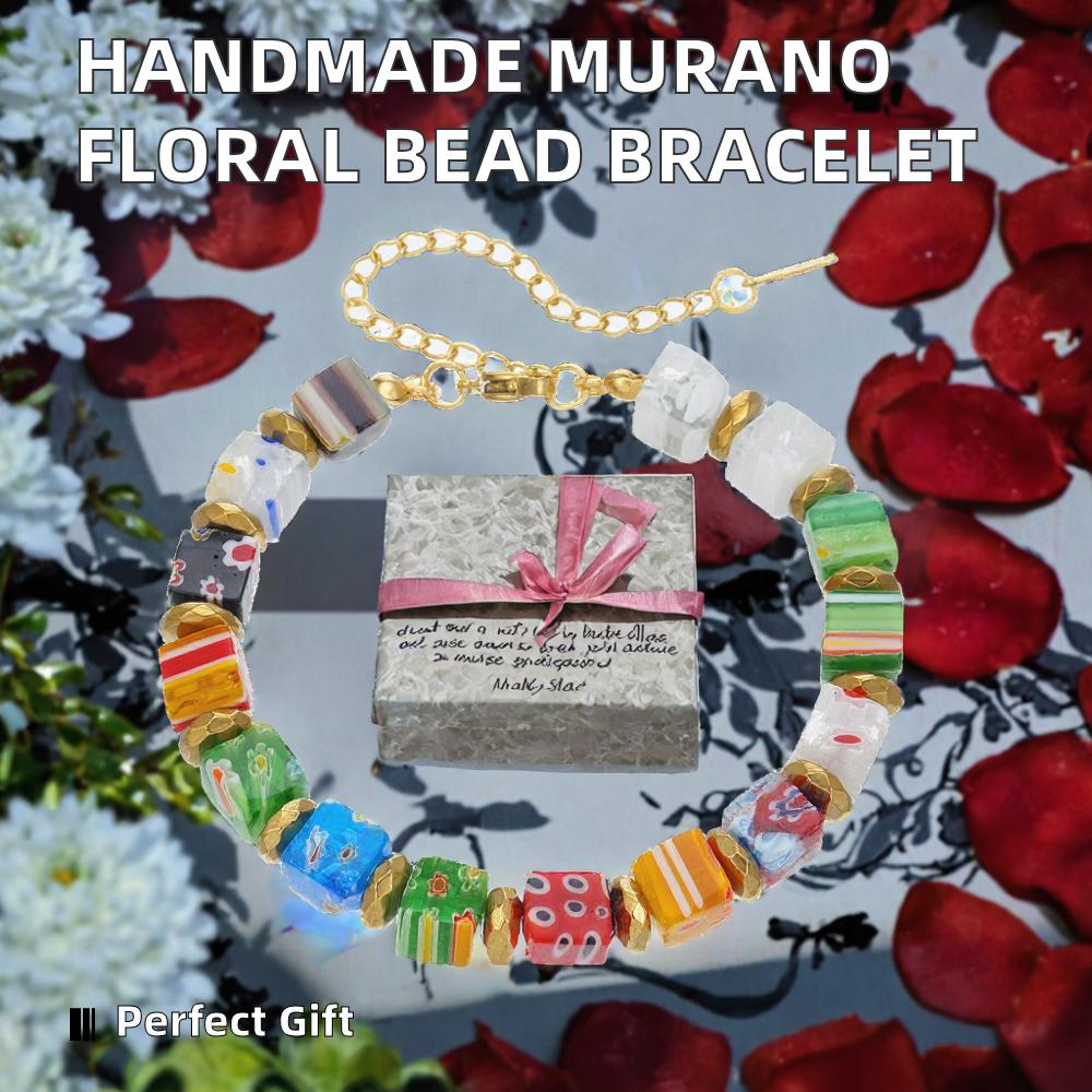 Unisex Personalized Jewelry Gift Her Crystal Geometric Beaded Bracelet DIY Glass Beads String