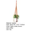 Hanging Basin Multifunctional Adjustable Faux Leather Space-Saving Plant Hanging Basket for Balcony