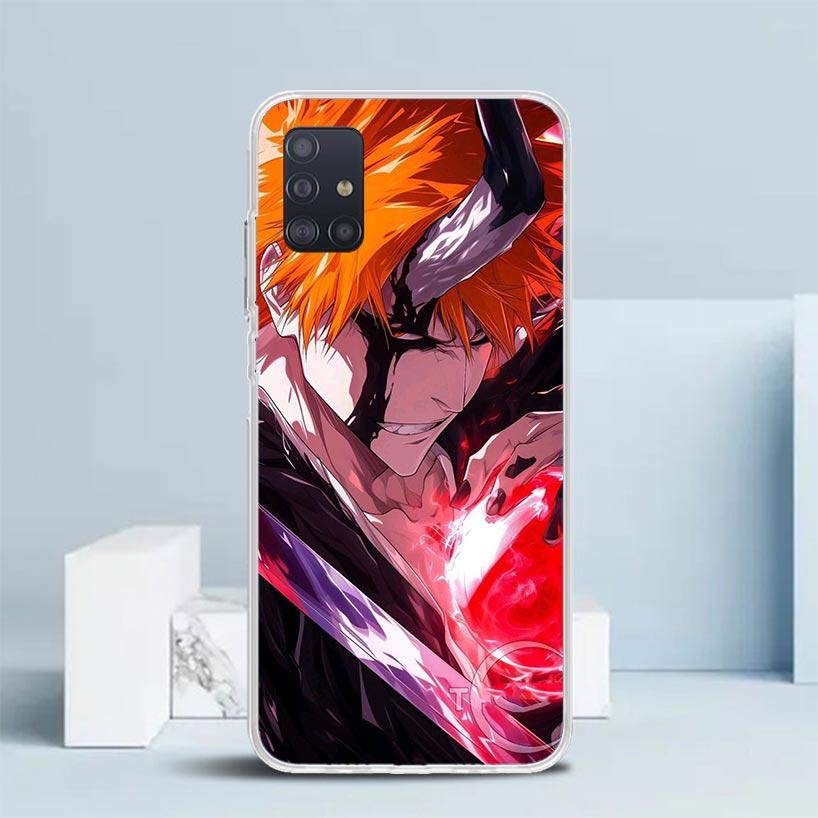 Kurosaki Ichigo Bleach Soft Cover for Samsung Galaxy S25 Edge S26 S24 S23 Ultra Phone Case S22 S21 Plus S20 FE Print Pattern She