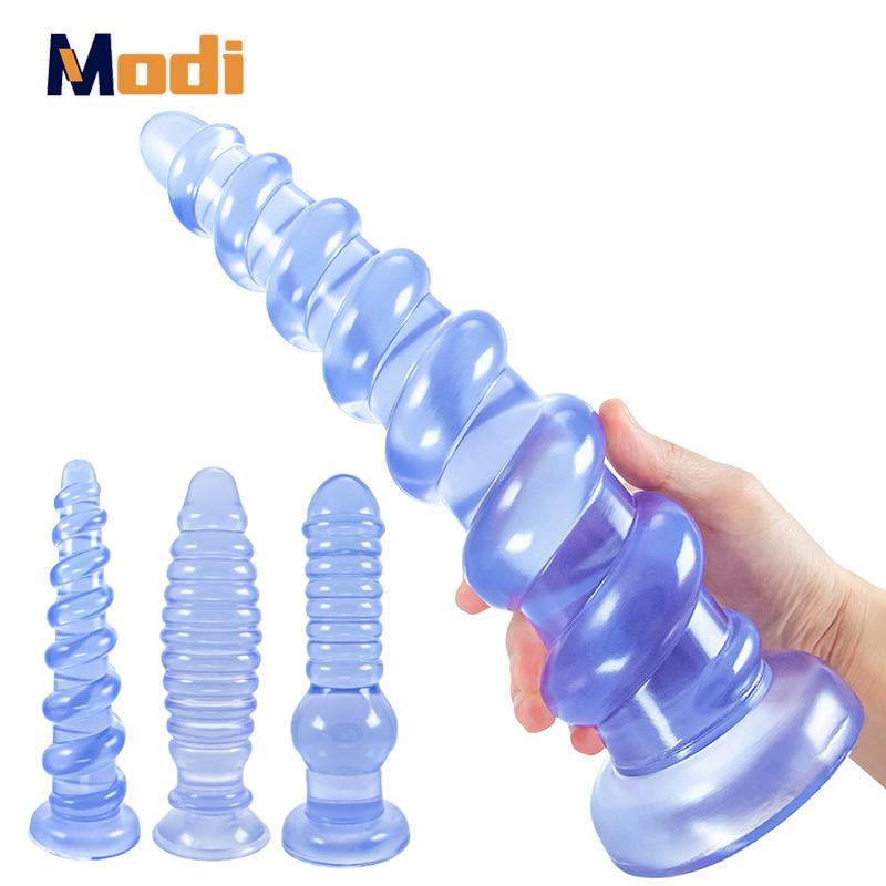 MoDi Big Anal Beads Prostate Massager Anal Anus Stimulator Butt Plugs Vagina Expander Sex Toys for Man Women Couples