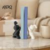 Symmetrical Animal Book Ends 2PCS Bunny Bookends 3D Printed Rabbit Matte Black And Functional Student School Supplies White Stoppers for Home Office