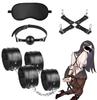 Sexyhot SM Restraint Ball SM Restraint Hand and Foot SM Set Set Handcuffs, Legcuffs, Gag, Cross-shaped Restraint, Blindfold, Equipment, Restraint,