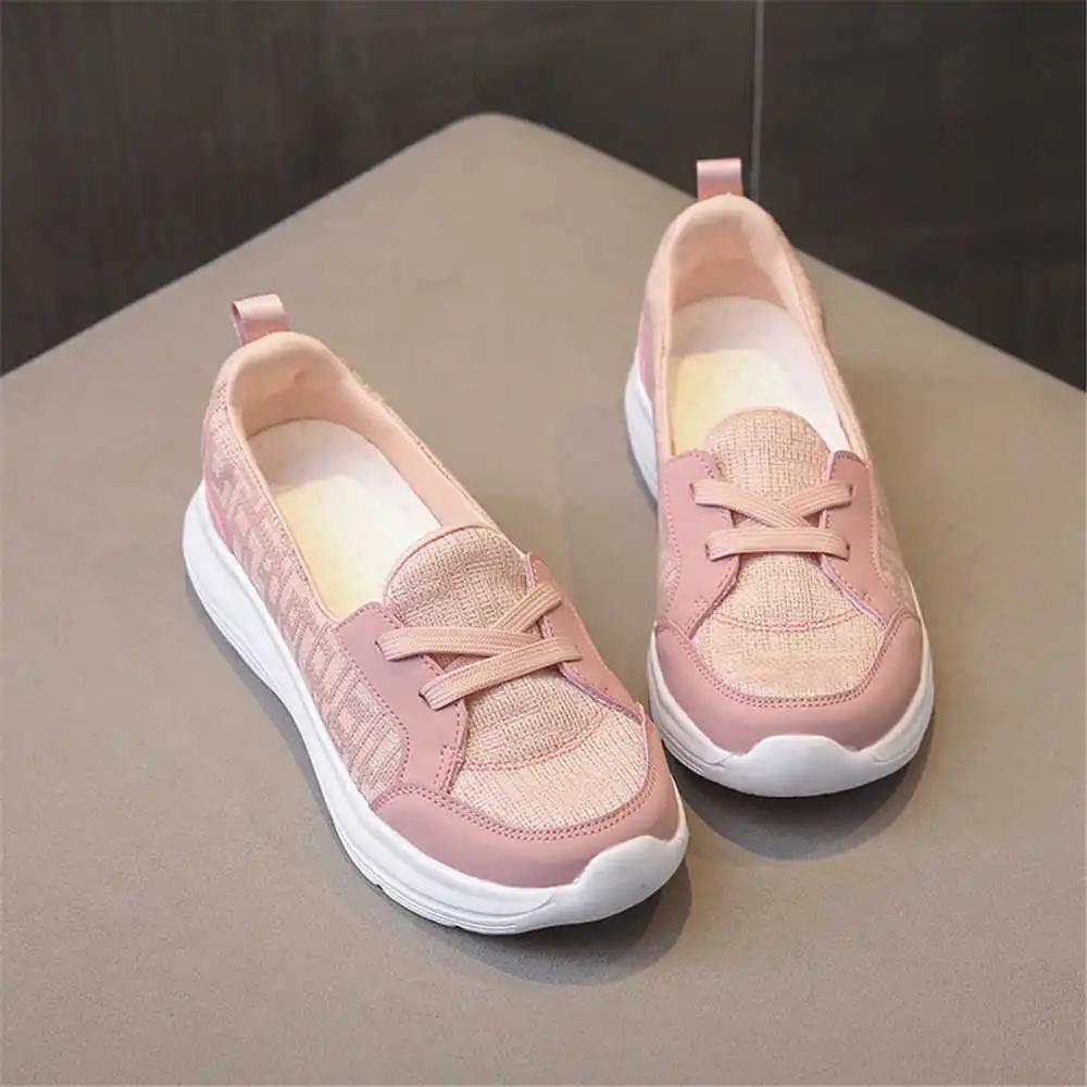 Fashion Pink Extra Large Sizes Women's Shoes Trend 2025 Tennis Sport Gym Woman Sneakers Sports Female Leading Designers Minimalist YDX1