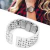 Stainless Steel Watch Band Silver       Clasp Replacement Watchband