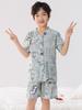 Kids' Thin Cotton Silk Summer Pajamas Set for Boys & Girls - Home Wear for Middle & Older Children