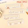 Wooden Size Children'S Learning Ruler For Back To School Season Children'S Commendation Gift For Back To School Season