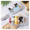 10pcs Clear PVC Makeup Bags with Zipper Transparent Cosmetic Organizer Stackable Travel Toiletry Case Makeup Pouch Cosmetic Bags
