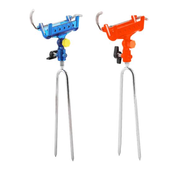 Self-Locking Fishing Rod Holder Stake Adjustable Lightweight Heavy Duty Sea Fishing Pole Support Stand Ground Spike Outdoor Fishing Accessories