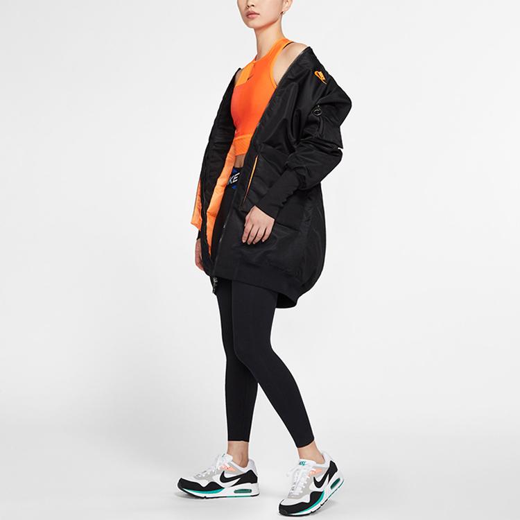 Nike Sportswear Synthetic-Fill Logo Mid-Length Warm Jacket Women Jacket Black CV1630-010