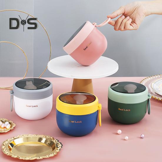 Food Grade Prep 600ml800ml Meal Container With Lids Spork Convenient Parfait Cup Onthego Container