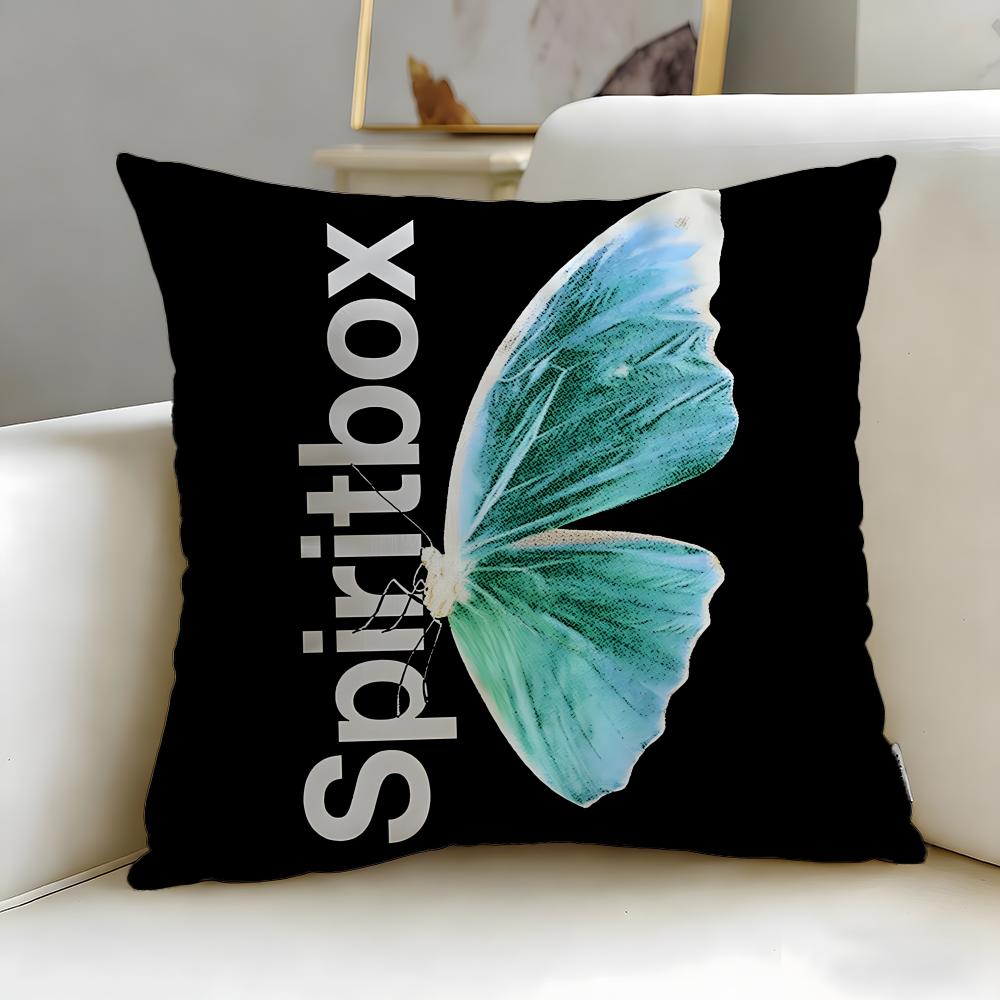 Beliebte Band Spiritbox Kissenbezug Weich Leicht zu waschen Kissenhülle Vielseitig für Sofa Bett Reise und Büro