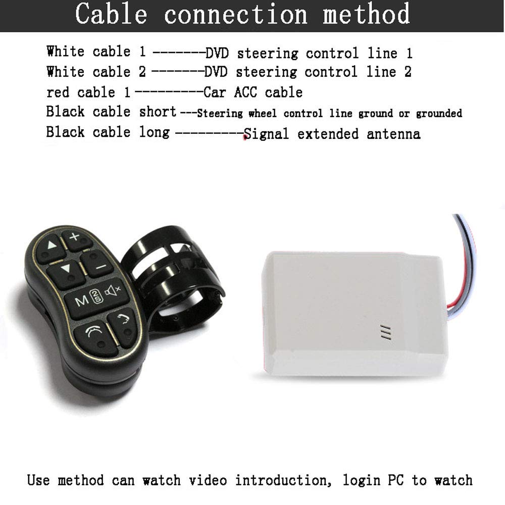 PolarLander Handsfree Bluetooth 8 Buttons DVD GPS Player Phone Steering Wheel Control Key Audio Volume