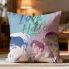 Fashion LLove or Hateew Cushion Cover Soft Washable Pillow Case Multi-Scene for Couch Bed Travel Office Use