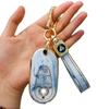 Mercedes-Benz Key Case for C260, LC200L, S400 Maybach, EQE, GLC with Gold Inlaid Jade Shell