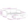 Pull Out Daybed with Drawers Light Grey 90 X 190 Cm Fabric
