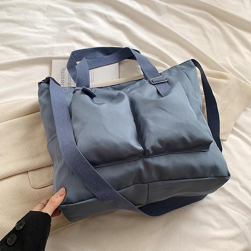 Trendy Street Style Oxford Cloth Tote Bag For Women 2024 Large Capacity Shoulder Bag For Daily Use