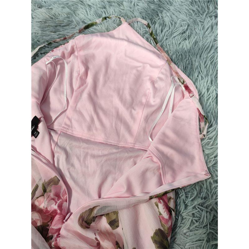 Export Single Lu Home Summer New Arrival Apron Design Sexy Open Back Chiffon Elegant Holiday Island Sanya Dress