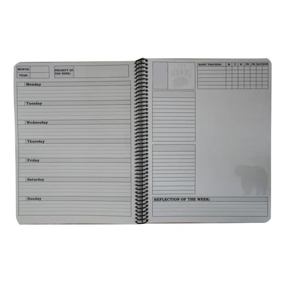 Indigenous Peoples Themed Yearly Planner Undated Weekly Monthly Organizer with Native American Art Animal Illustrations To Track Goals Tasks