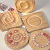 Solid Wood Jewelry Display Plate Jewelry Design Plate Cultural Beads Handmade Diy Material Hand Beads
