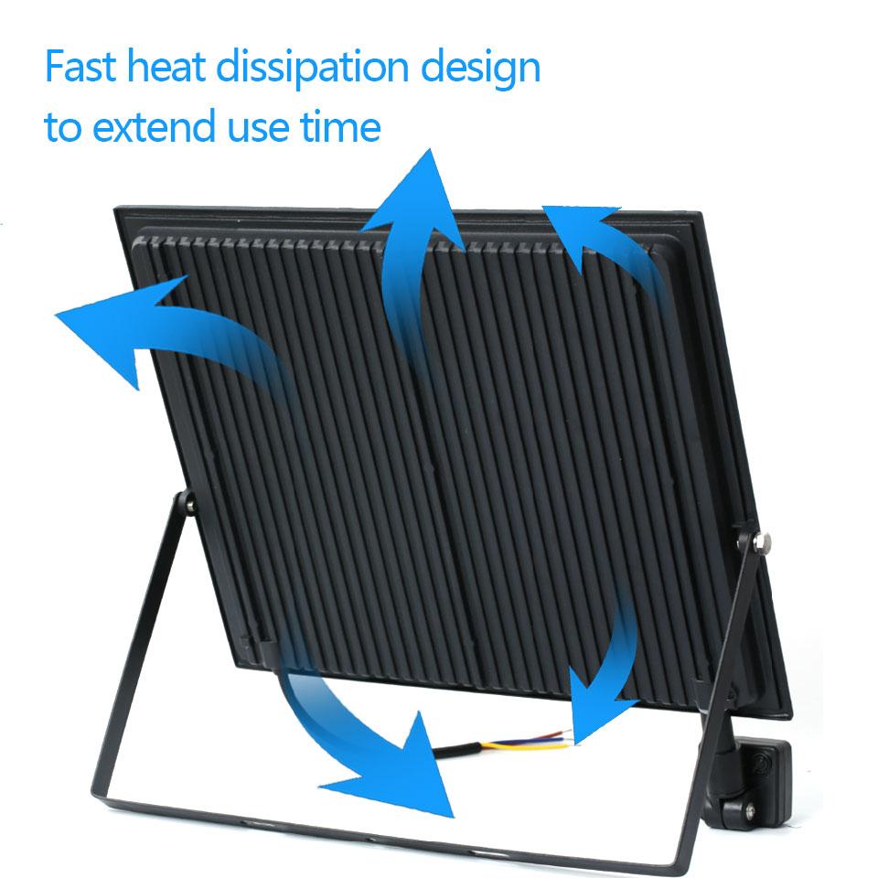 LED Floodlight Motion Sensor AC220V 110V 30W 50W 70W 100W 150W 200W Waterproof Outdoor Projector Exterior Spotlight Outdoor Lamp