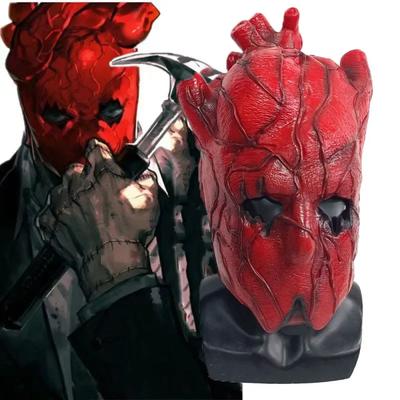 Anime Rote Maske Cosplay Kostüm Horror Blutige Latex Helm Phantasie Erwachsene Unisex Party Requisiten