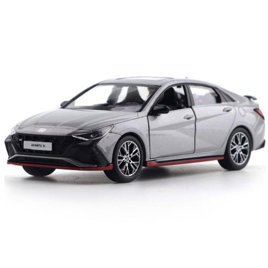 Hyundai Motor Avante N Diecast, Blue/Red/Grey, Korean Toy