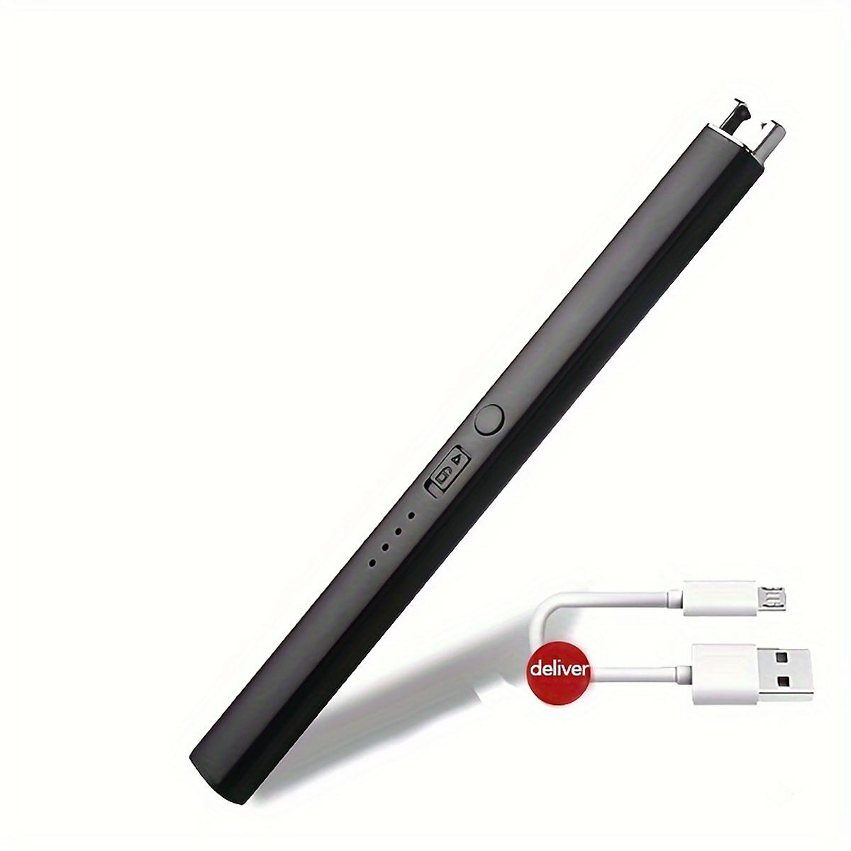 

1 USB-зажигалка с функцией подзарядки, используется для барбекю, кемпинга, кухни, использования на открытом воздухе, в качестве небольшого домашнего инструмента чёрный