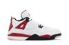 Kids' Sneakers Nike Jordan 4 Retro Red Cement (PS) White/Fire Red/Black/Neutral Grey