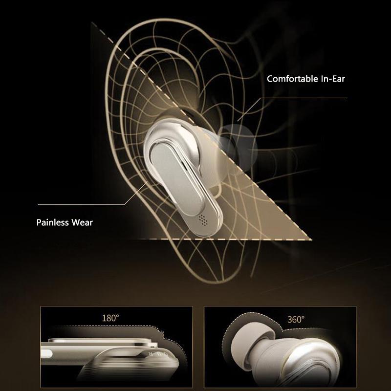 VAORLO Chytrá LED dotyková obrazovka Sluchátka Ekvalizér Hluk Nastavení Cacel Ovládání nabíjecího pouzdra Media Headset HiFi Bass